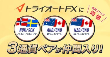 トライオートFXにNOK/SEK・AUD/CAD・NZD/CAD！設定やスワップポイントを紹介